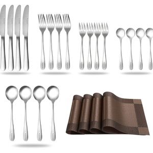 NEW 24-Piece Cutlery Set For 4 People